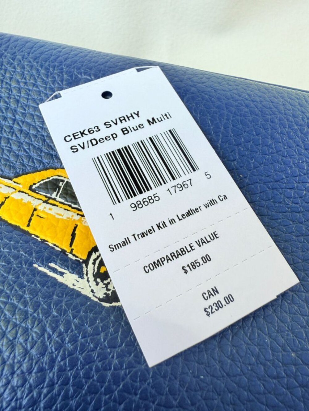 coach Small Travel Kit With Car Print cek63 - Picture 9 of 9
